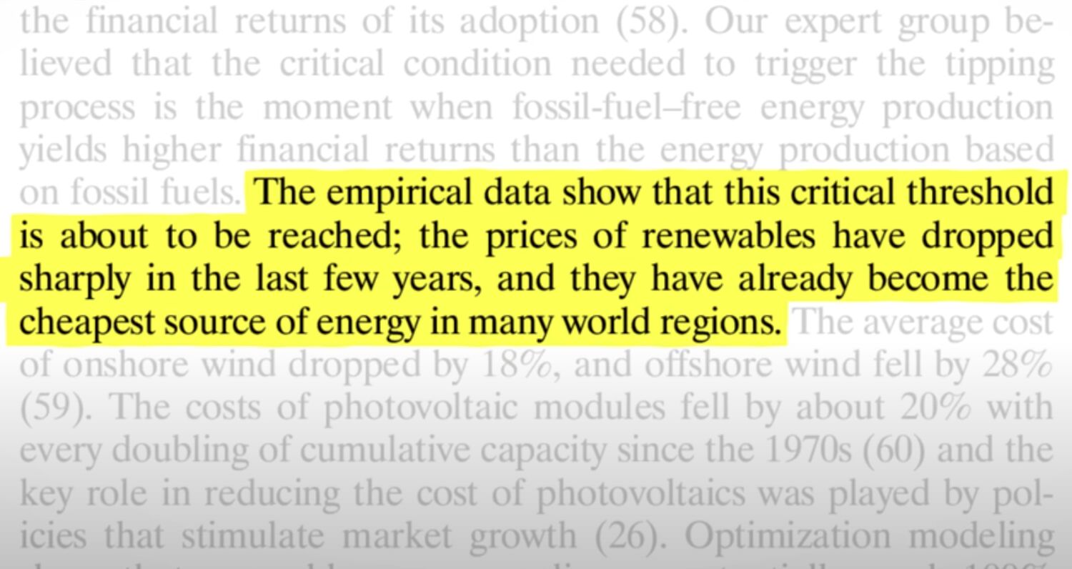 Going Green is Cheap, and Getting Cheaper...